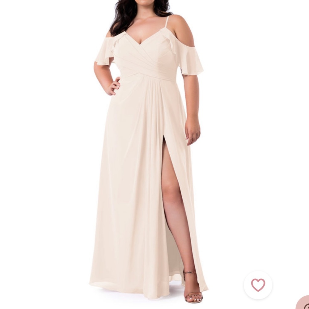 Azazie Dakota Size 18 Petal Pink Dress